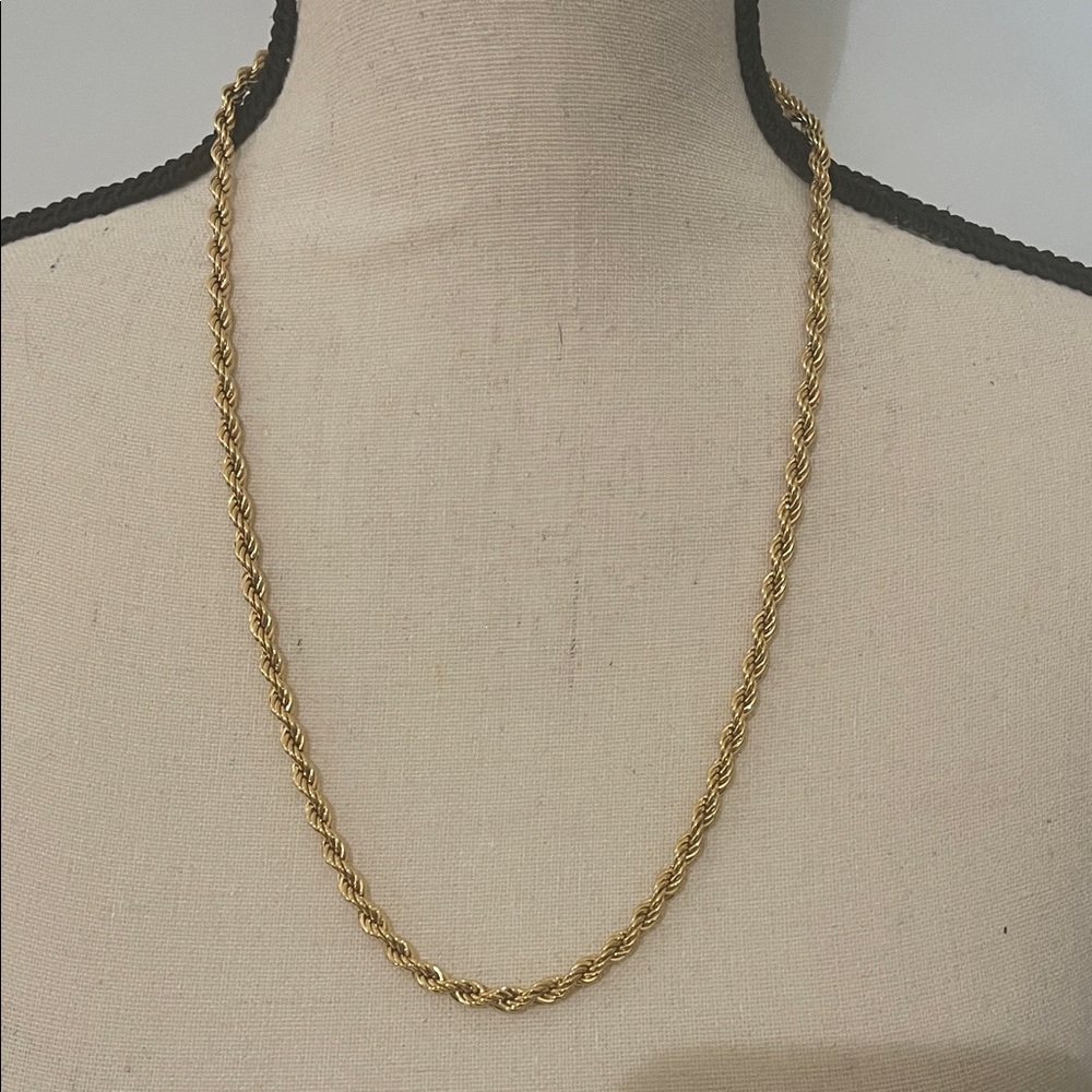 Monet Rope chain, vintage Monet, 24 inches